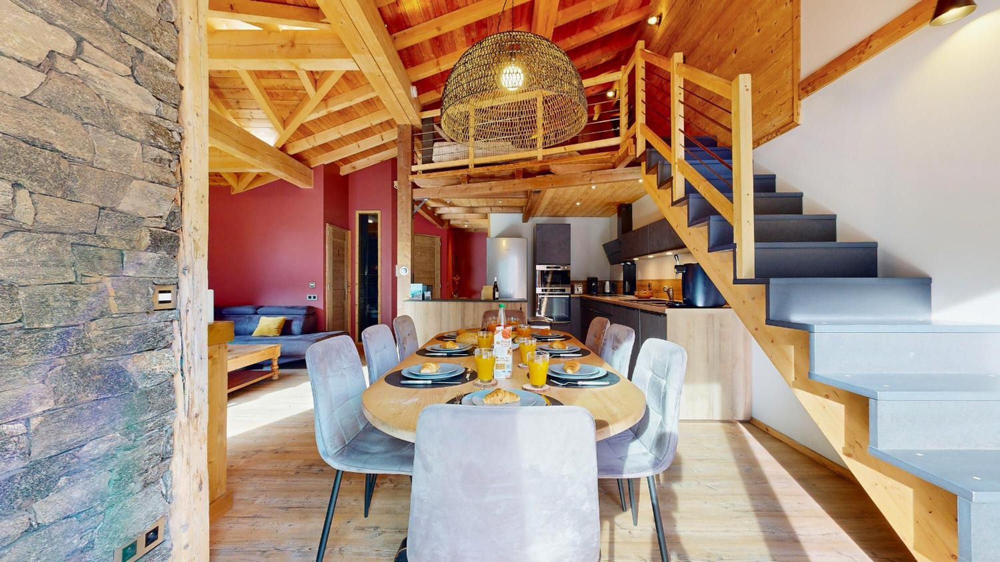 Chalet Grand Croix - Haut Standing - 8, 10 Pers 란슬부르 몽 세니 외부 사진