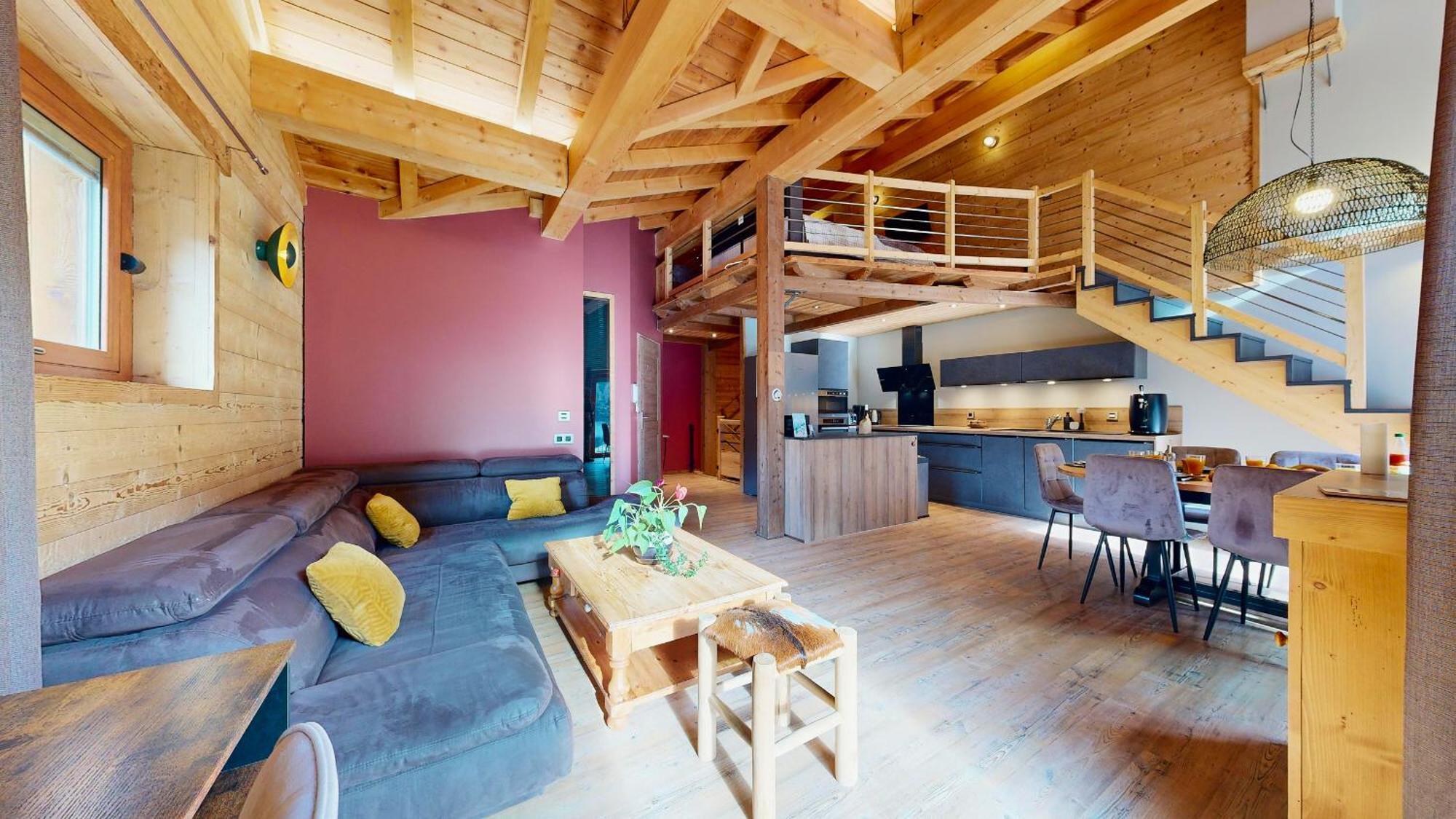 Chalet Grand Croix - Haut Standing - 8, 10 Pers 란슬부르 몽 세니 외부 사진